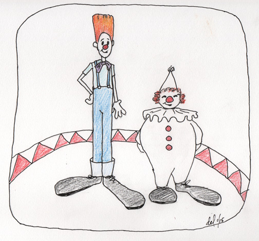 tall and short plus fat and thin - doodle day