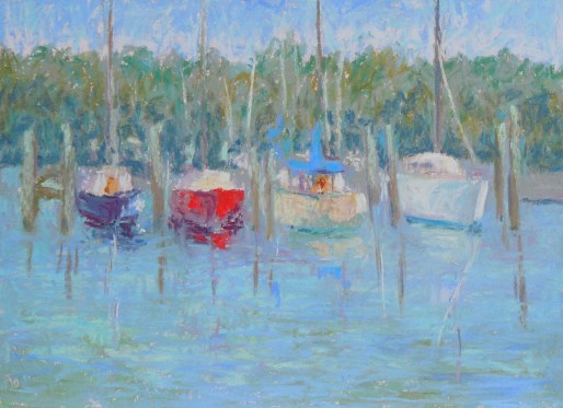 Port Salerno - 9x12 - pastels