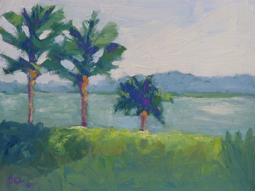 Sewells Point Morning - 9x12 - oil