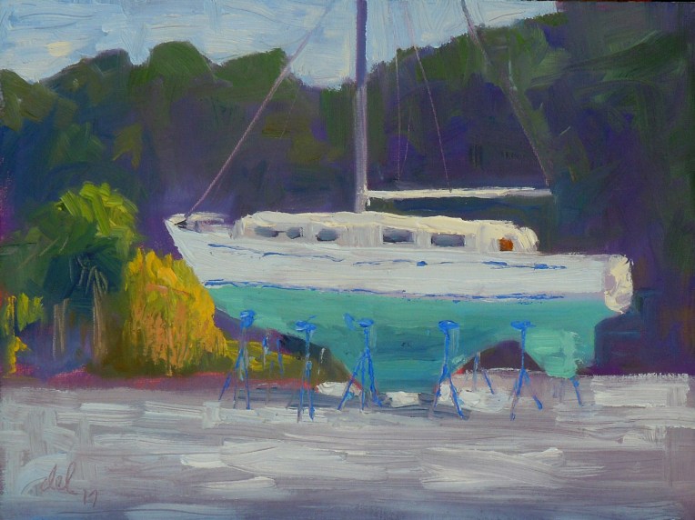 Topaz - oil on board - 9x12