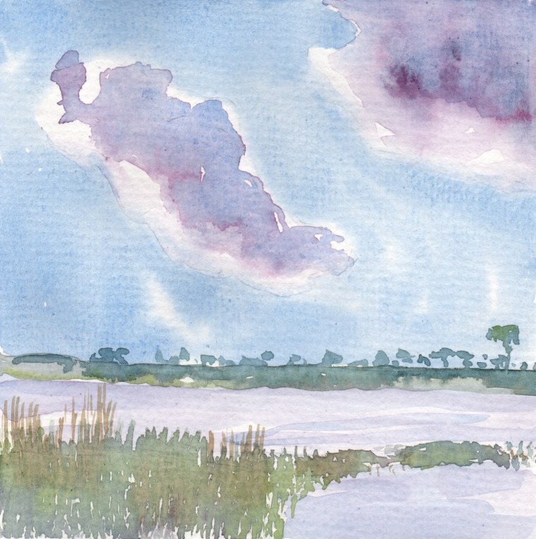 The Savannah - 6x6 inch watercolor on 140 lb. watercolor paper